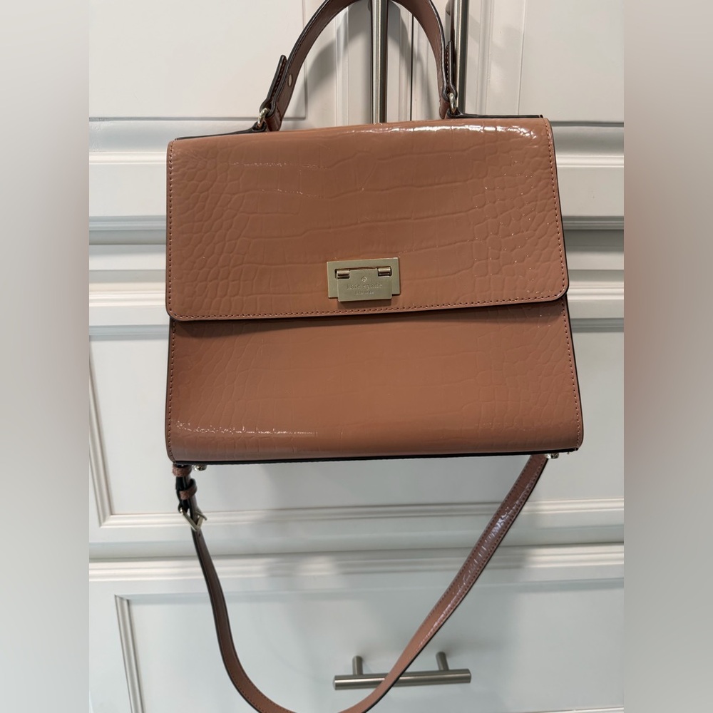 Kate Spade Faux Croc Mauve Handbag